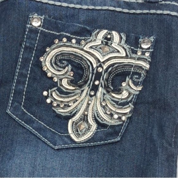 LIKE NEW RECRUIT JEANS DENIM CAPRIS 8/29x22 🦋 - Picture 2 of 11